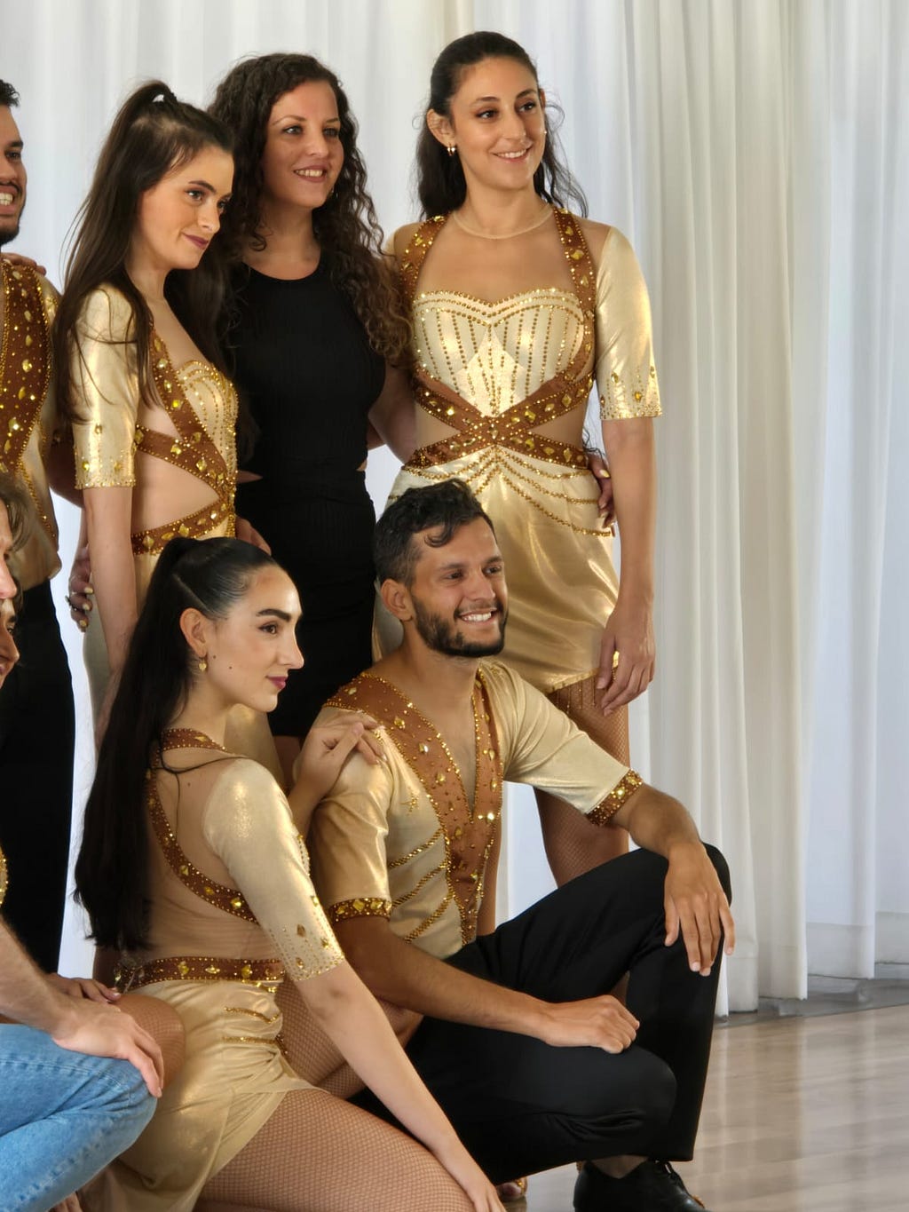 Posing at the Salsa Premiere